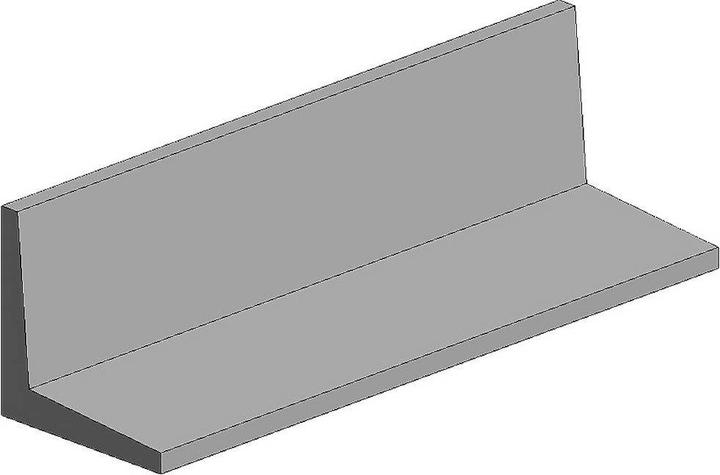 Actual product image Aztek 35cm angle profile, opaque P-Styrene 2.0mm (4 pcs)