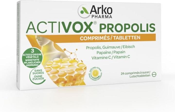 Image du produit Arkopharma Activox Propolis Honig-Zitronen Lutschtabletten (24 pièce(s), Cachets, 82 g)
