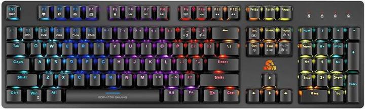 Actual product image Marvo KG945 Gaming RGB Mechanical Optical Keyboard, Aluminum (Cable)