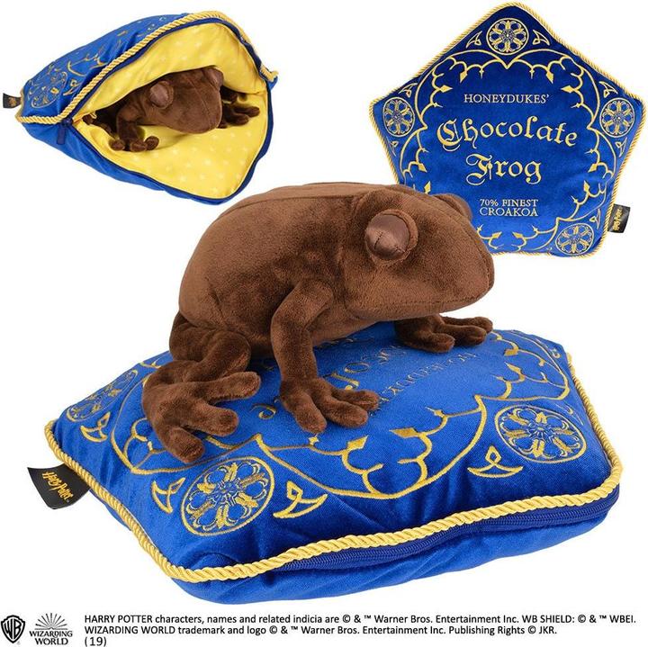 Produktbild Noble Collection Harry Potter: Schokofrosch auf Kissen (11 cm)