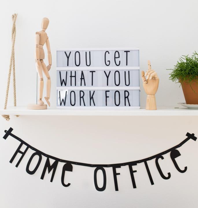 Actual product image A Little Lovely Company Letter banner GALE001 black