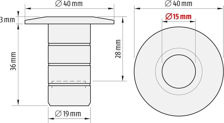 Immagine prodotto Planet Scatole di chiusura a pavimento BM-R ø 15 (1 pz.)