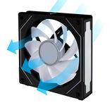 Actual product image Lian-Li UNI FAN SL-INF 120 ARGB Reverse Blade PWM Lüfter, 3er Pack inkl. Controller - 120mm, schwarz (120 mm, 3 x)