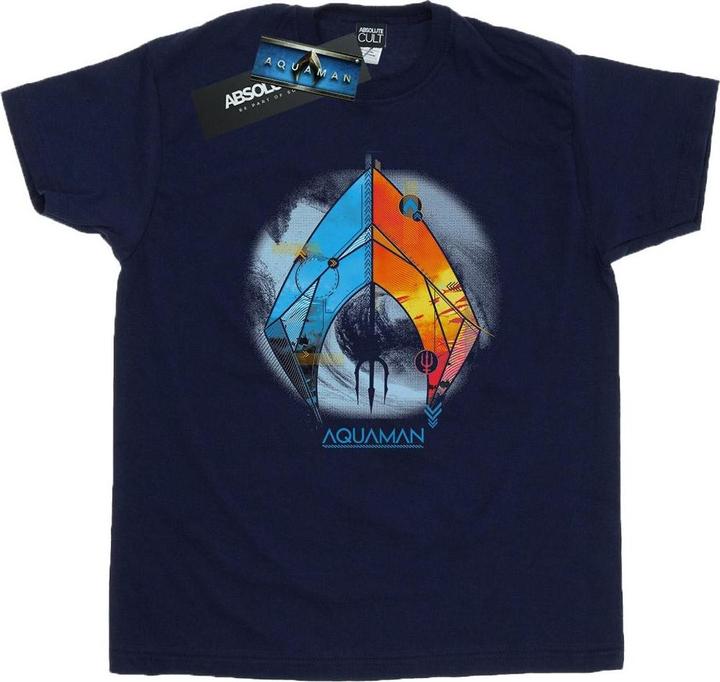 Aquaman Tropical Logo Baumwolle Boyfriend TShirt (M)