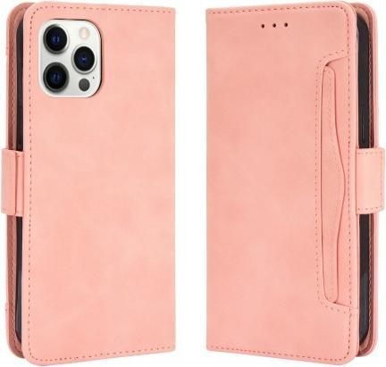 Produktbild Cover-Discount iPhone 13 Pro Max - Etui mit vielen Kartenfächer rosa (Apple iPhone 13 Pro Max)