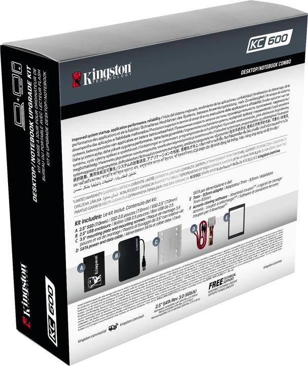 Actual product image Kingston KC600 Kit (2048 GB, 2.5")