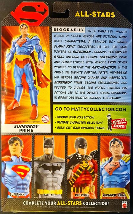 Actual product image Mattel Universe All-Stars Series 1 Superboy Prime