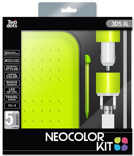 Actual product image Two Dots Kit Neocolor Verde 3DS/NEW 3DS XL TwoDots (3DS XL)