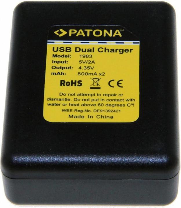 Actual product image Patona Dual charger for GoPro Hero4 (GoPro Hero4)