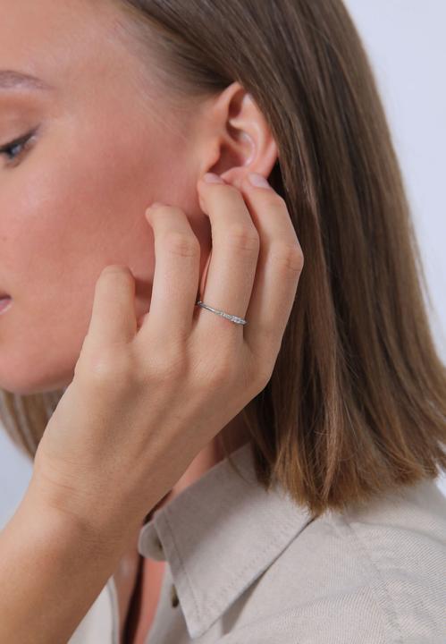 Immagine prodotto Elli Anello di cristallo, anello di fidanzamento (58, 925 Argento)