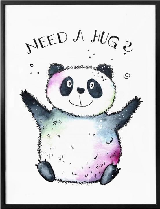 Image du produit Trenddeko panda heureux (40 x 50 cm)