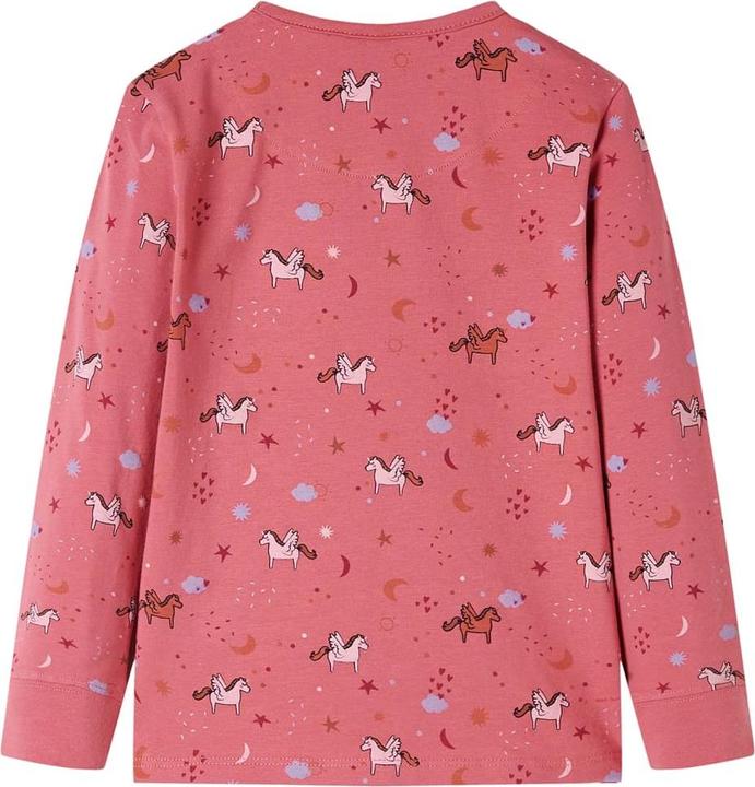 Produktbild VidaXL Kinderpyjama mit Langen Ärmeln Altrosa 116,Material: 95 (116)