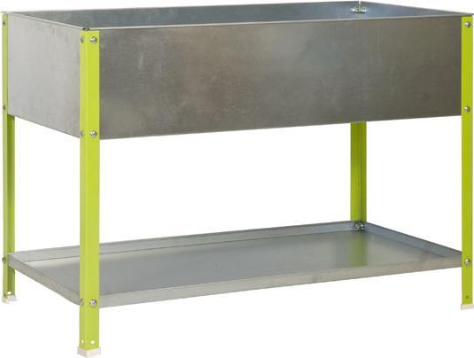 SimonRack Simon Rack Planter SIMONGARDEN URBAN TOP Metal silver, green rectangular 90.0 x 85.0 cm (90 cm)