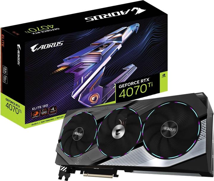 Produktbild Gigabyte AORUS GeForce RTX 4070 Ti ELITE (12 GB)