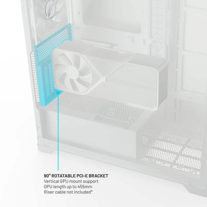 Image du produit Valkyrie VK02 LCD blanc (mATX, Mini-ITX, ITX, ATX)