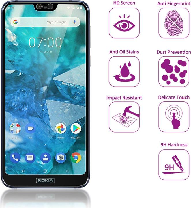 Produktbild Nalia (2-Pack)Schutzglas (2 Stück, Nokia 7.1)