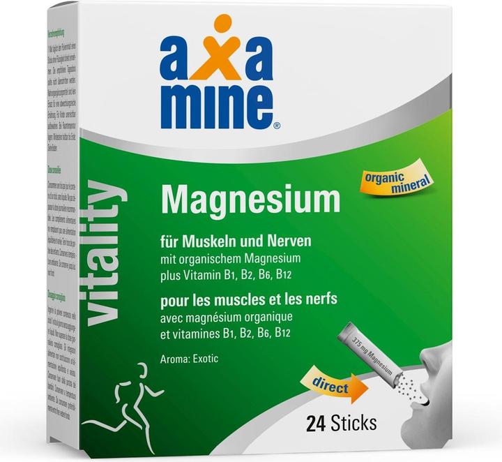 Axamine Vitality Magnesium Sticks Exotic (24 Stück, Sachet)
