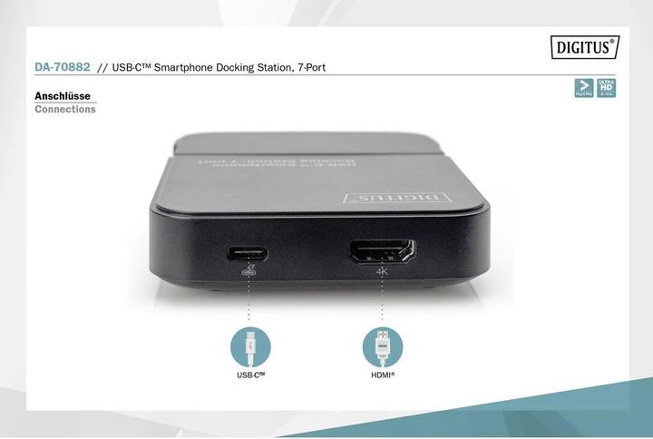 Actual product image Digitus DA-70882 (Docking port (proprietary), 3 Ports)