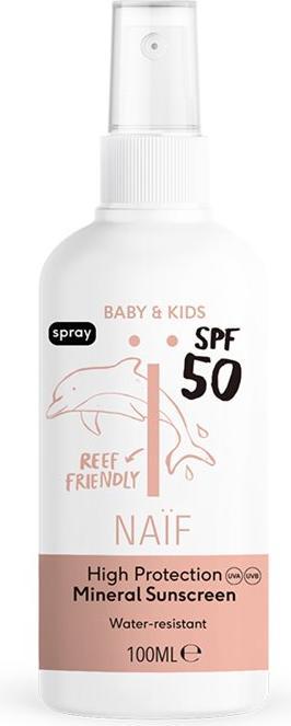 Naïf Mineral Sunscreen (Sonnenöl, SPF 50, 100 ml, 133 g)