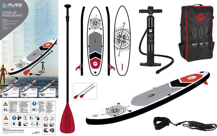 Pure SUP Board - Opblaasbaar Paddle Board - Complete Set - Met Pomp / Draagtas / Verstelbare Peddel / Enk