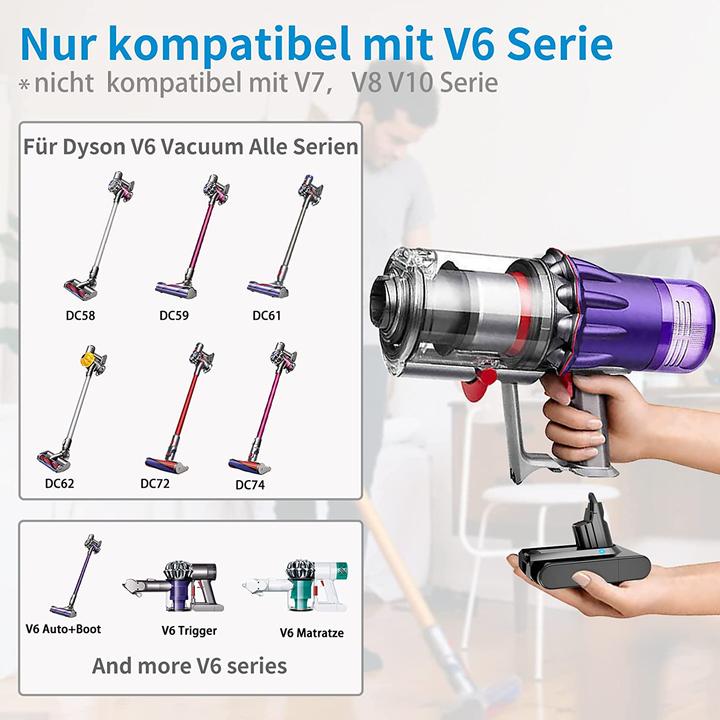 Actual product image Aimax 4600mAh V6 Battery for Dyson