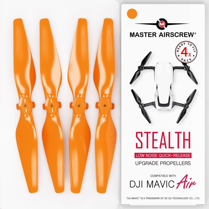 Actual product image Master Airscrew Propeller Stealth 5.3x3.3 Orange Mavic Air