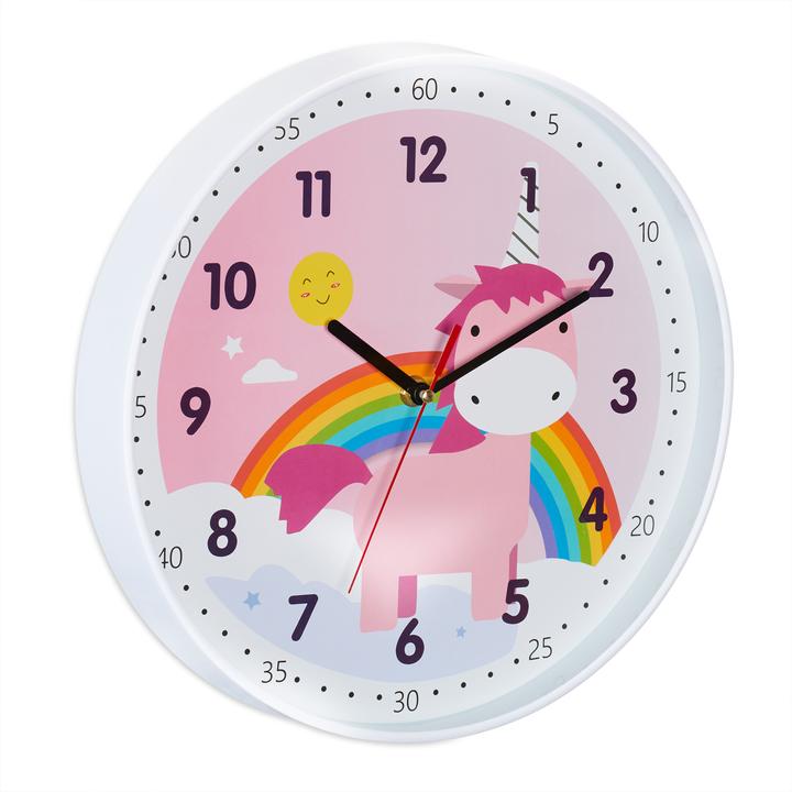 Relaxdays Einhorn-Wanduhr