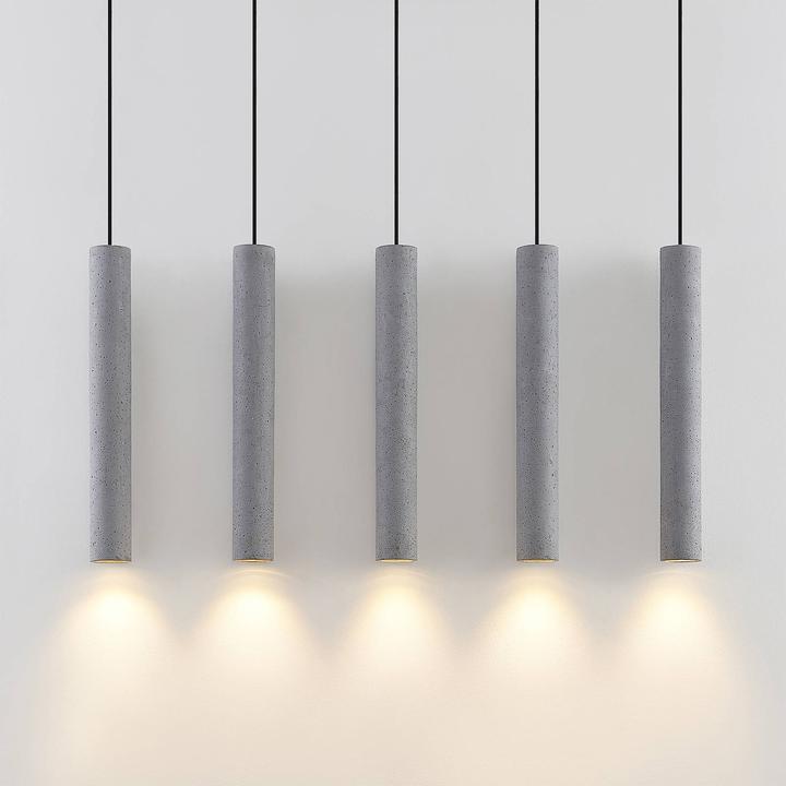Image du produit Lindby Concretto 5 Lampe à suspendre Concrete (GU10)