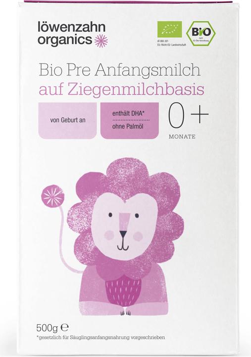Produktbild Löwenzahn Organics Anfangsmilch (500 g, ab Geburt)