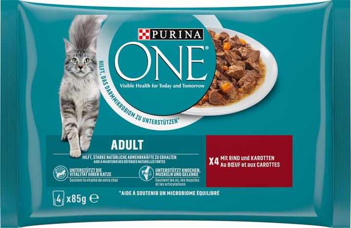 Produktbild Purina ONE Adult (Adult, 4 Stk., 360 g)
