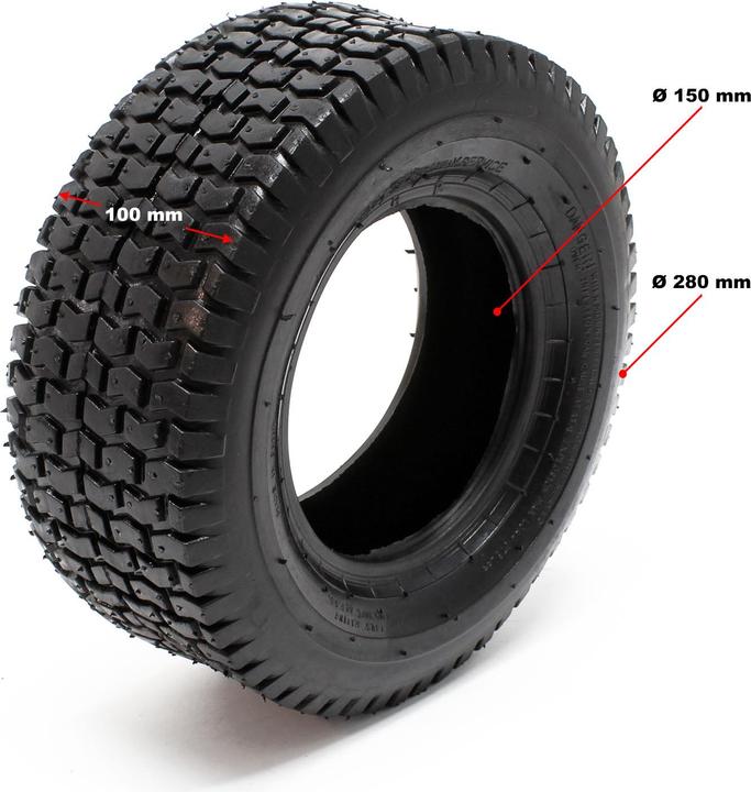 Produktbild Wiltec 2x Reifenmantel (Rasentraktor, Traktorzubehör)