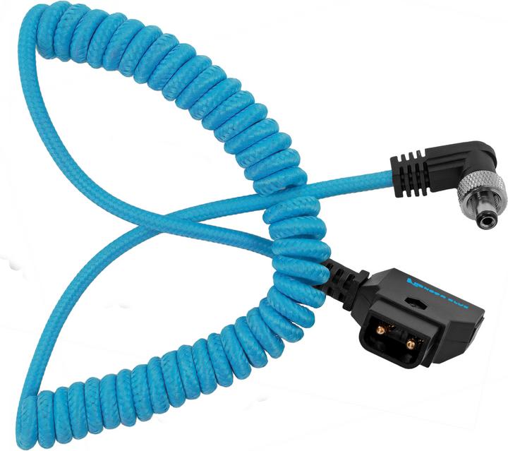 Immagine prodotto Kondor Blue Cavo a spirale da D-Tap a bloccaggio DC 2,1MM ad angolo retto (0.81 m)