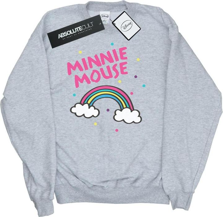 Disney Minnie Mouse Rainbow Dots Sweatshirt Mädchen (128)