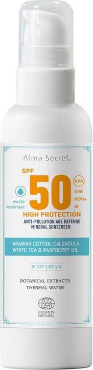 Actual product image Alma Secret HIGH PROTECTION crema corporal SPF50 100 ml (Suntan cream, SPF 50, 100 ml)