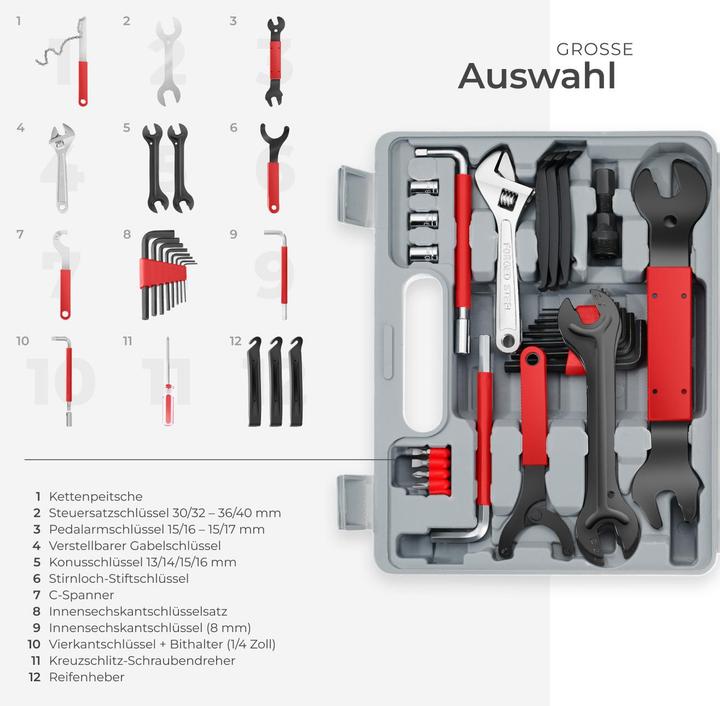Produktbild tectake Fahrradwerkzeug (1 Teile)