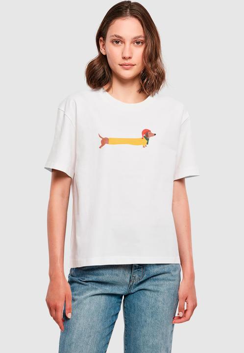 Produktbild Merchcode Ladies Christmas Dog Tee - 182069 (S)