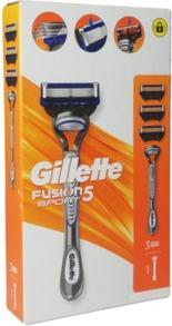 Actual product image Gillette Fusion5 Sport Razor with 3 Blade Razor Blades