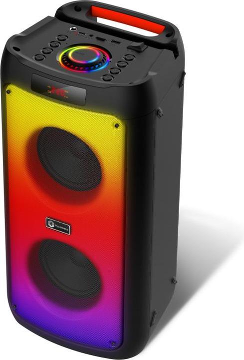 Immagine prodotto Connect IT Hyperbass BEAT+ riproduttore bluetooth per feste, 2x30W, BT, USB, MicroSD, microfono, DO, ČERNÝ (10 h, Porta USB)