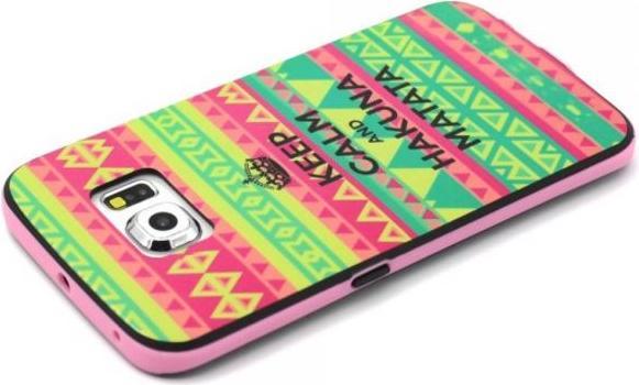 Actual product image MU Style Two piece plastic case with pattern (Samsung Galaxy S6 Edge)