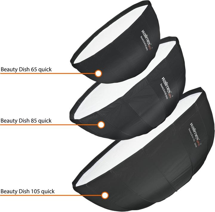 Produktbild Walimex pro pro Studio Line Beauty Dish QA105 + Softboxadapter Hensel EH/Richter (Beauty Dish, 105 cm)