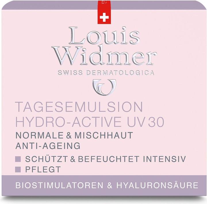 Productafbeelding Louis Widmer Dagemulsie Hydro-Actieve UV 30 Geparfumeerd (50 ml, Dagcrème)