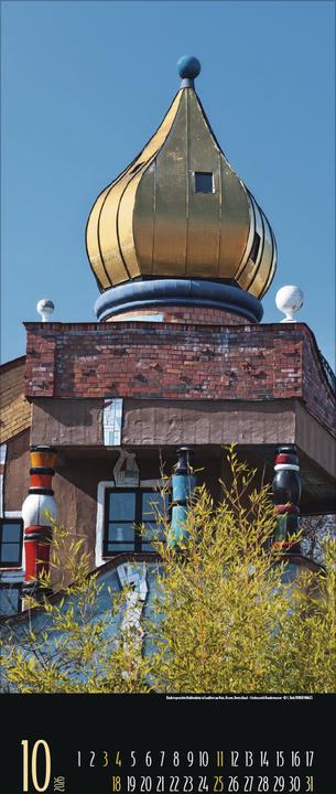 Produktbild Hundertwasser Architektur 2026 (28.5 x 69 cm, Harter Einband, Deutsch)