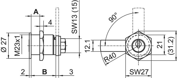 Actual product image Kaba Locking cylinder 20/star type M1031 (Locking cylinder)