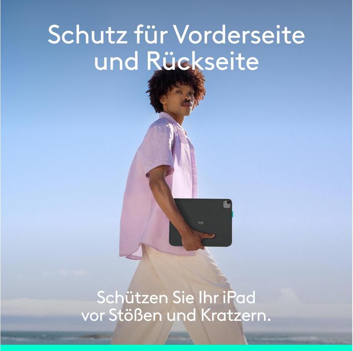 Produktbild Logitech Flip Folio (CH, iPad Air 2022 (5. Gen), iPad Air 11 2024 (M2), iPad Pro 11 2024 (M4), iPad Air 11 2025)