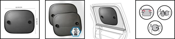 Actual product image Hits4kids Car Sunshade 2 Pack uni Black