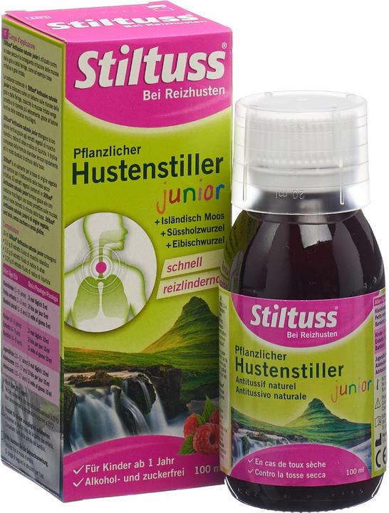 Actual product image Stiltuss Pflanzlicher Hustenstiller Sirup Junior (1 Piece)