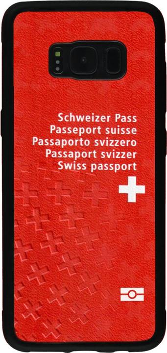 Produktbild PhoneLook Hülle Silikon schwarz Swiss Passport (Samsung Galaxy S8)