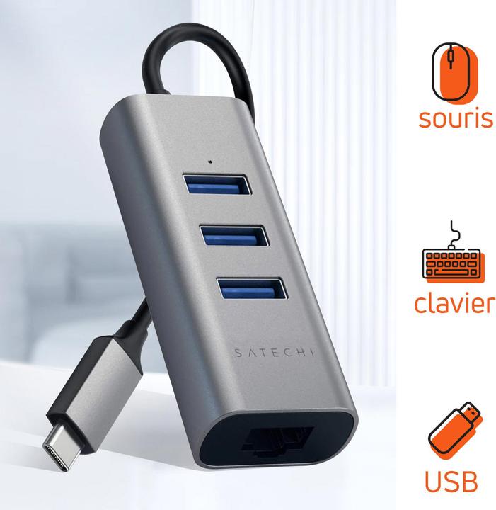 Produktbild Satechi ST-TC2N1USB31AM (USB-C, 4 Ports)