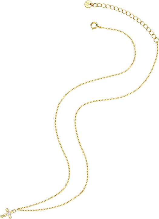 Image du produit Glanzstücke München Femme Croix en argent sterling topaze or jaune 40,0 cm chaîne de base + 5,5 cm d'extension - 31392 (Argent Sterling, 40 - 45.5 cm)
