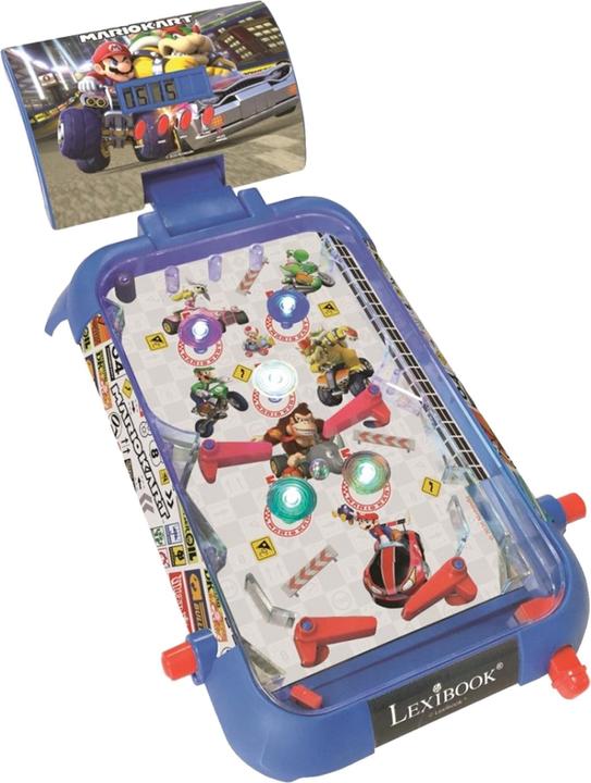 Actual product image Lexibook Mario Kart electronic pinball machine with light and sound effects (German, English, French, Italian)